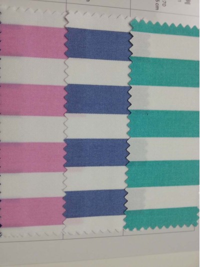 SX- YAXG 淺綠白條T65/C35 32*32/130*70 耐漂白水 耐氯漂 制服 Anti bleaching bleaching resistant 正面照